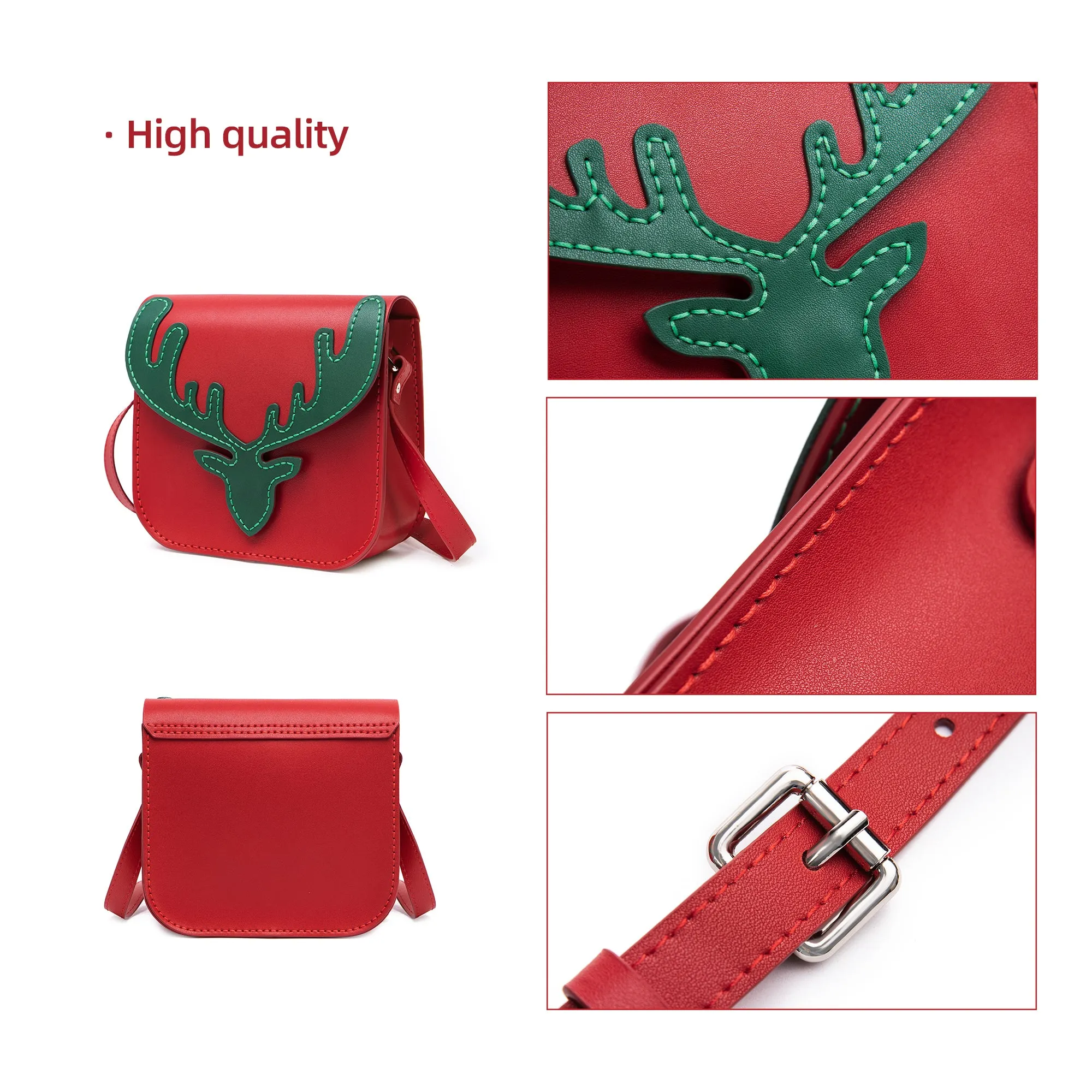Christmas Elk Leather Bag Kit