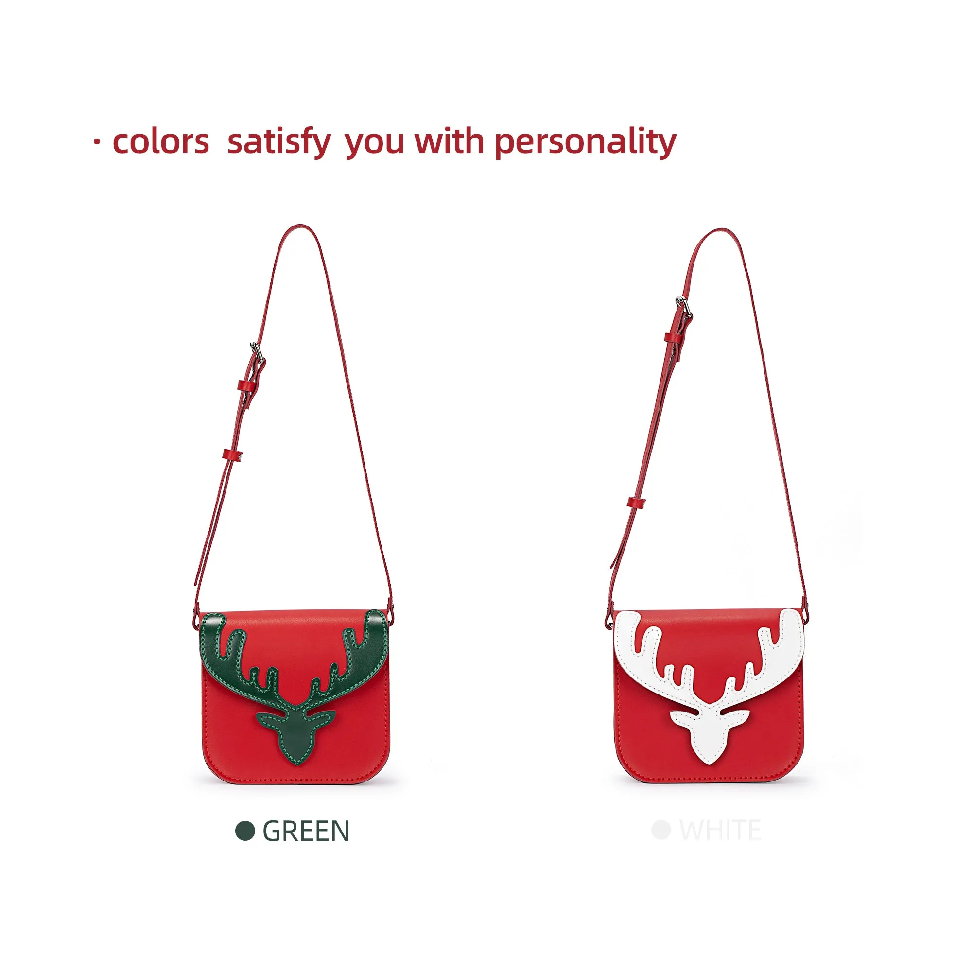 Christmas Elk Leather Bag Kit