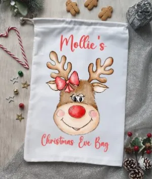 Christmas Eve Personalised Christmas Sack - Design 7