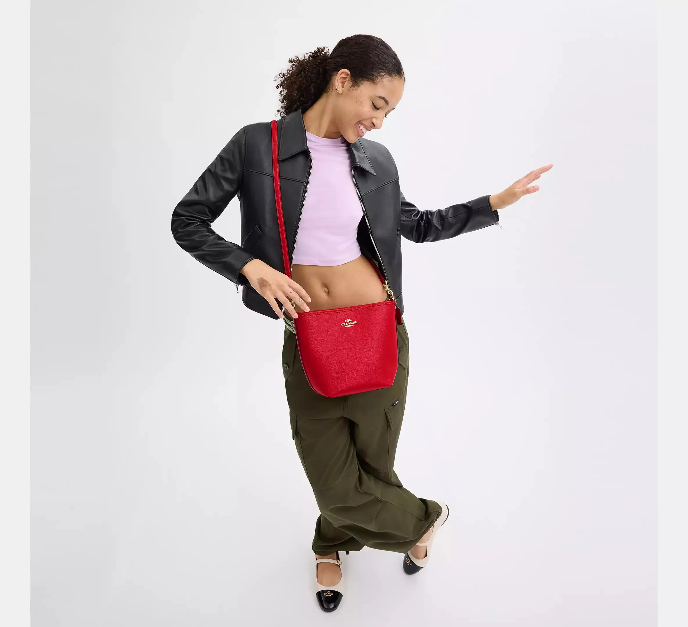 City Bucket Bag - Pebbled Leather