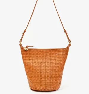 Clare V. - Petite Jeanne Bucket Handbag - Natural Woven Checker