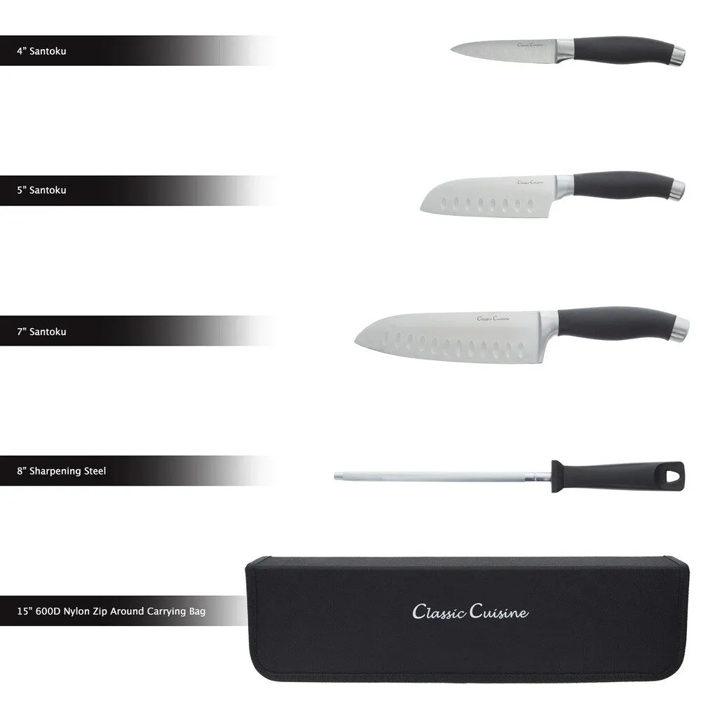Classic Cuisine Professional Chef 5 Piece Knife Set