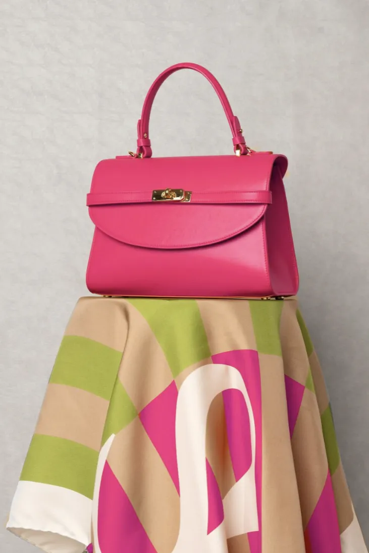 Classic New Yorker Bag in Battery Pink City - Gold Hardware