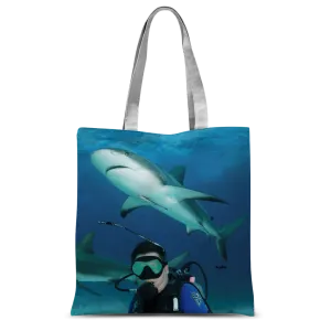 Classic Sublimation Tote Bag - Swimming With Sharks Collection