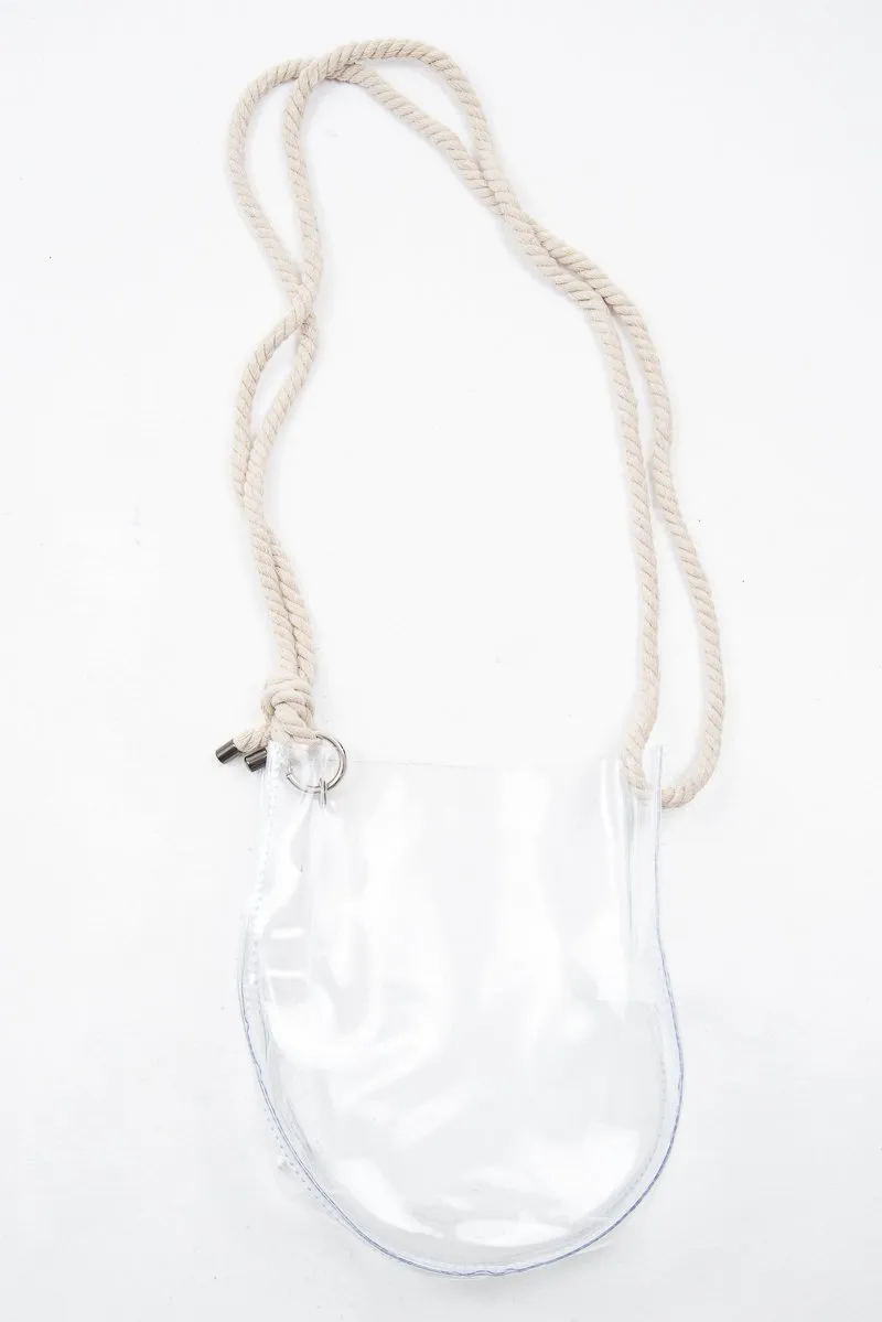 Clear Bag With Rope Style Strap - Tamyra