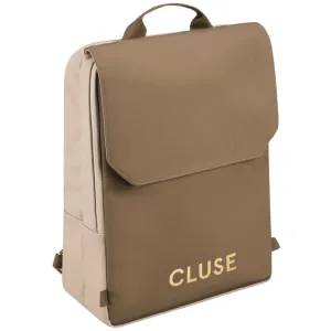 Cluse Le Reversible Backpack - Beige Dark Brown Gold