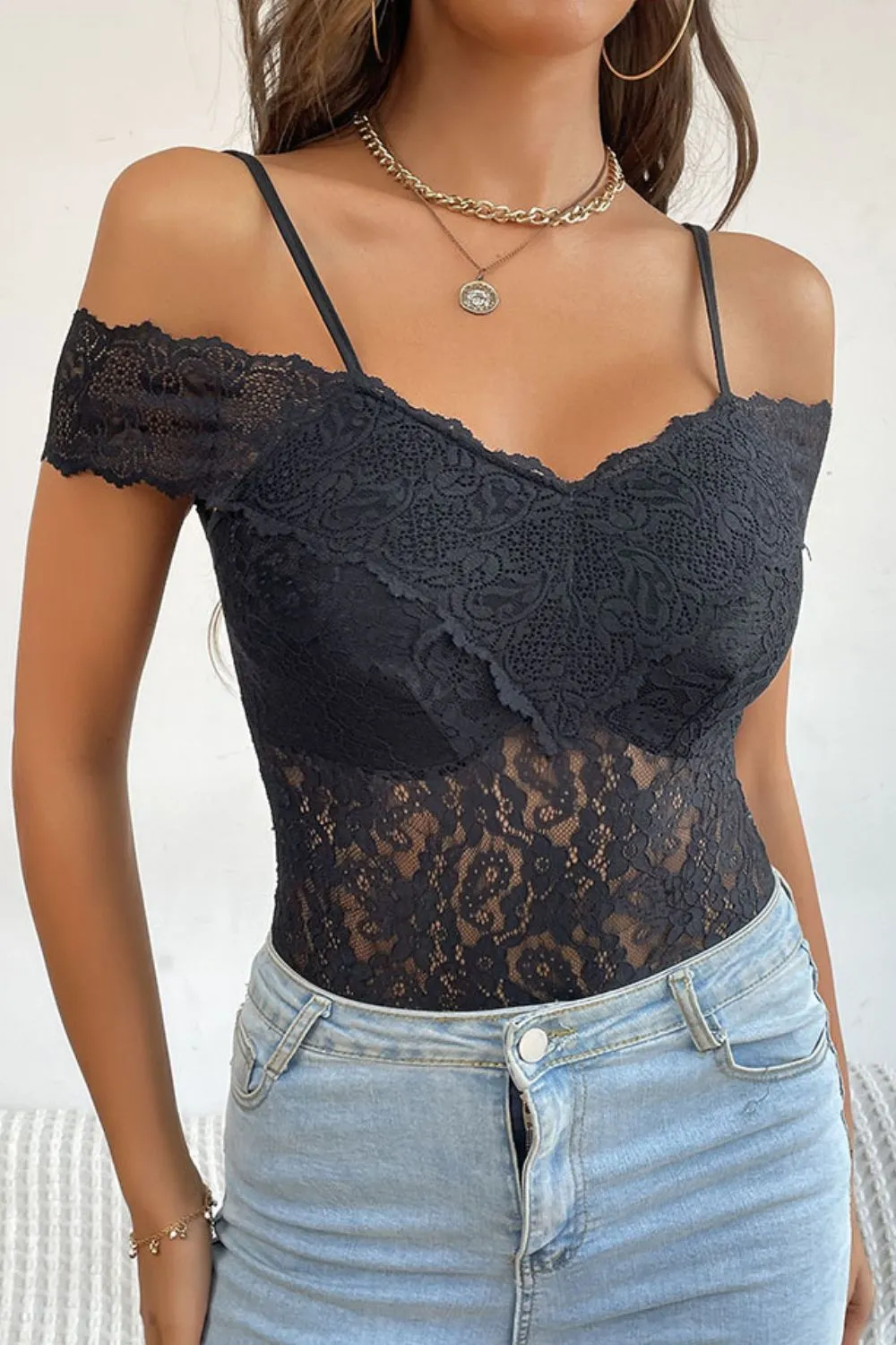 Cold-Shoulder Bodysuit
