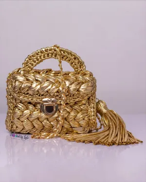 'Comfort' Golden Crochet Bag