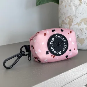 Confetti Poop Bag Holder - Pastel Pink