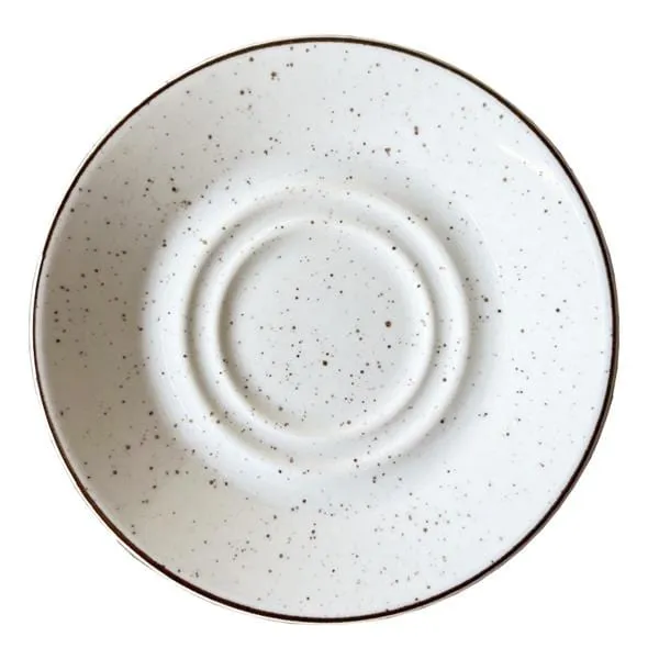 Continental Elements Rustic White Double Well Saucer 16Cm 51RUS010-01