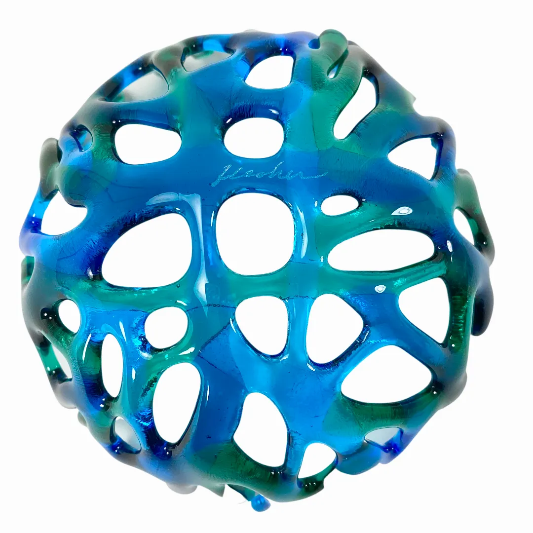 Coral Branch Bowl | Small Lagoon Mixed Color Glass