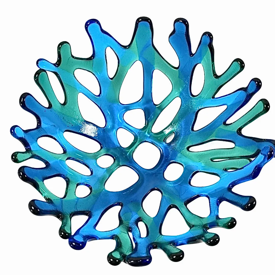 Coral Branch Bowl | Small Lagoon Mixed Color Glass