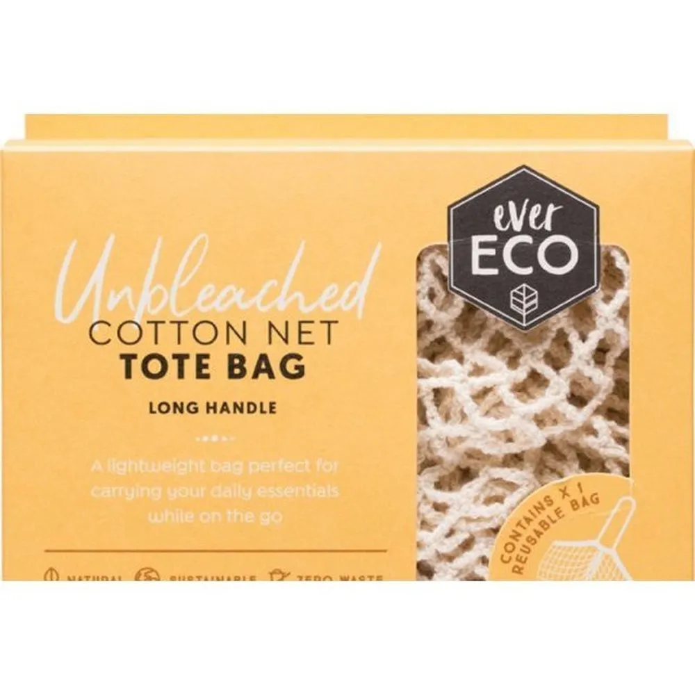 Cotton Net Tote Bag Long Handle - Ever Eco