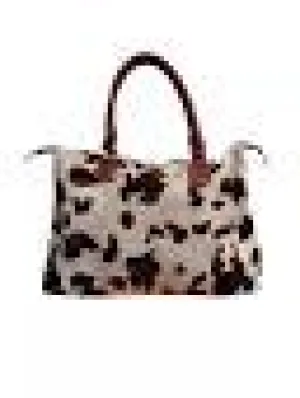 Cow Print Weekender Bag