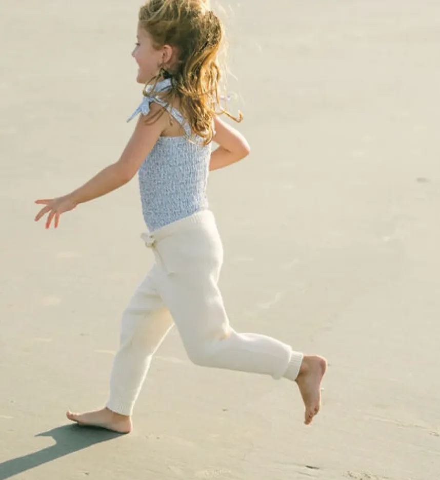 Cream Knit Pant