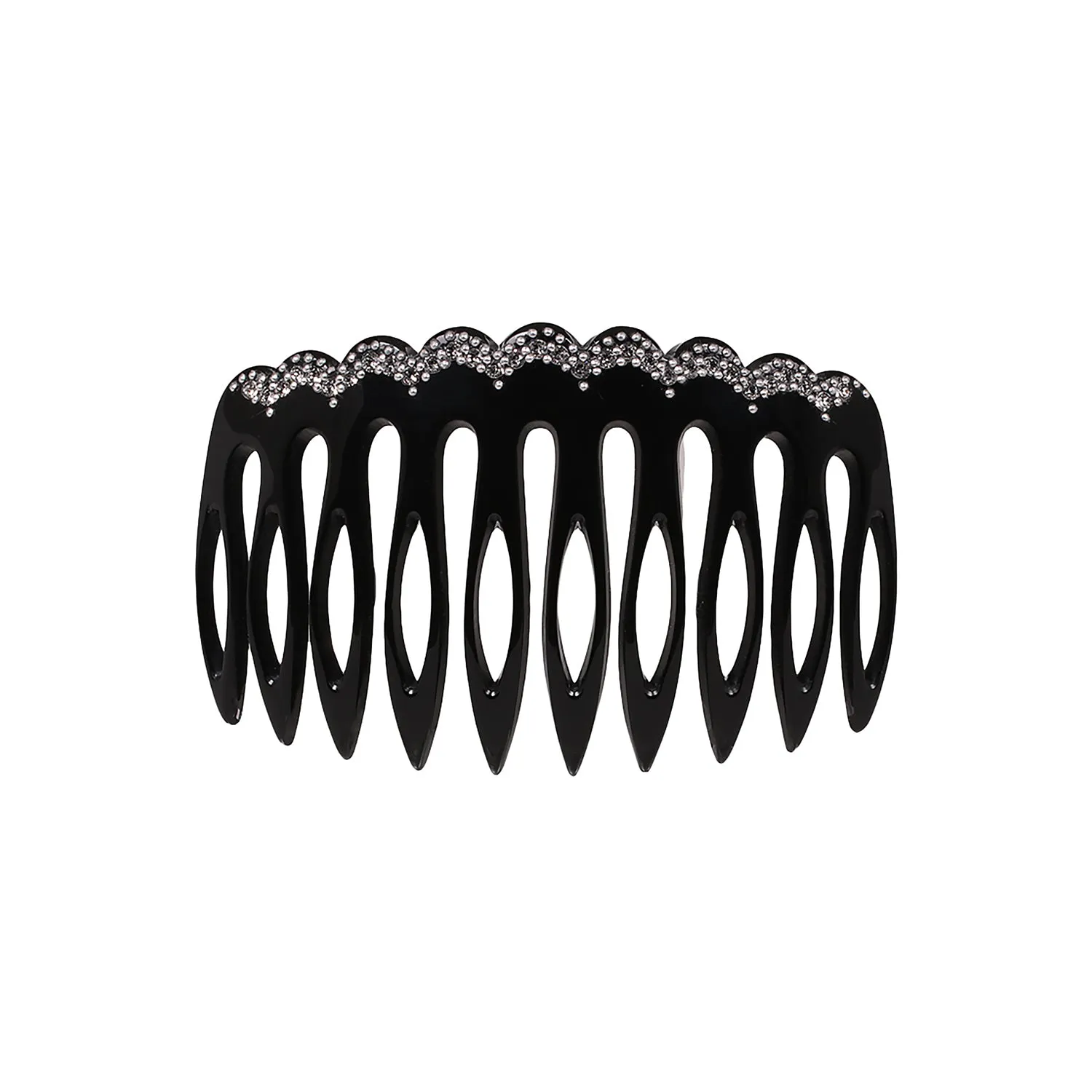 Crystal Arcade Medium Black Side Comb