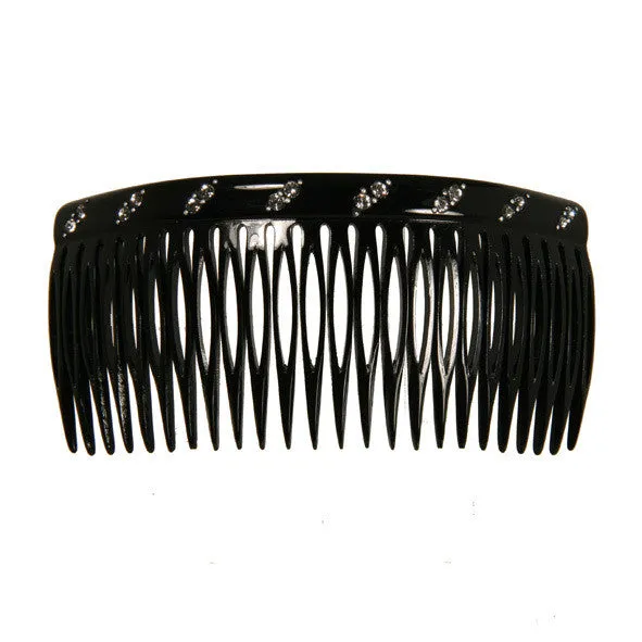Crystal Classic Extra Large Black Side Comb