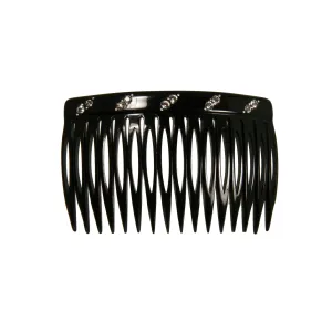 Crystal Classic Medium Black Side Comb