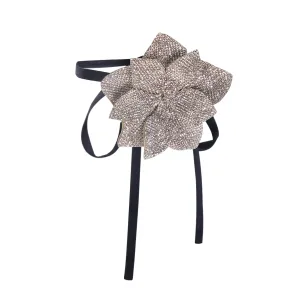 CRYSTAL FLOWER CHOKER