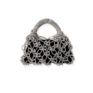 Crystal Macramé Evening Bag