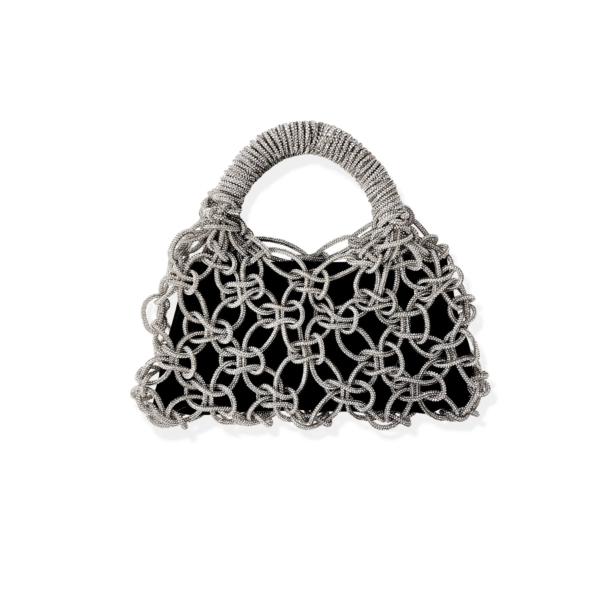 Crystal Macramé Evening Bag