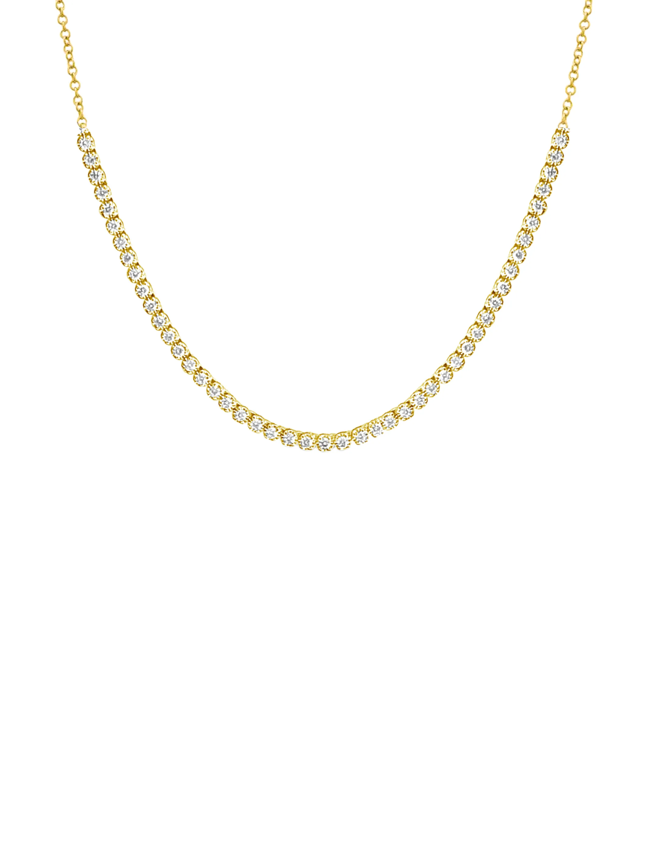 Cupcake Tennis Chain Necklace 14K