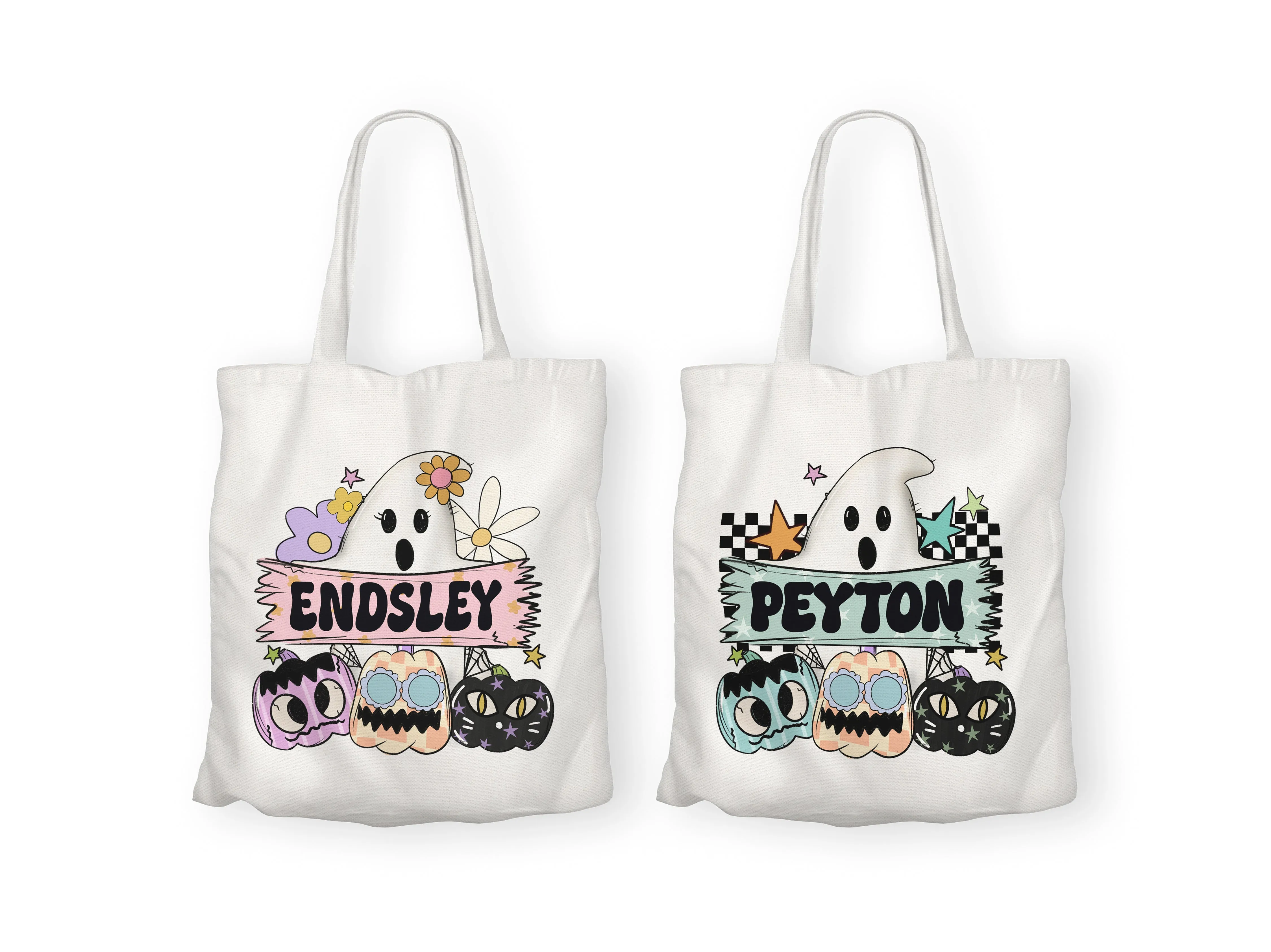 Custom Halloween Bag - Retro Ghost