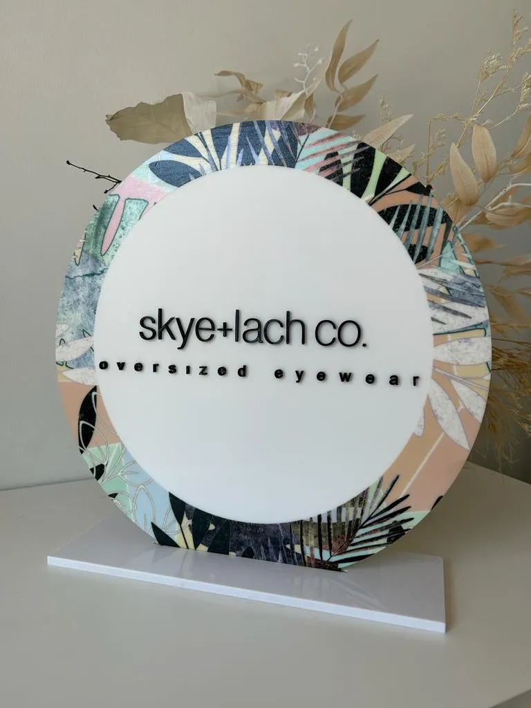 Custom UV Printed   3D Logo Sign Freestanding