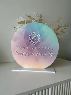 Custom UV Printed   3D Logo Sign Freestanding
