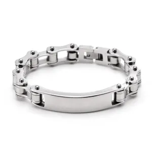 Cycolinks Custom 10mm Silver Personalised ID Bracelet