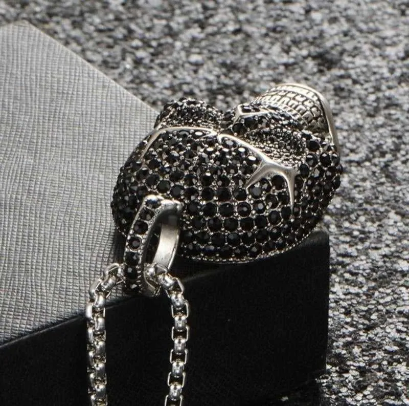 Cycolinks Full Zircon Skull Necklace