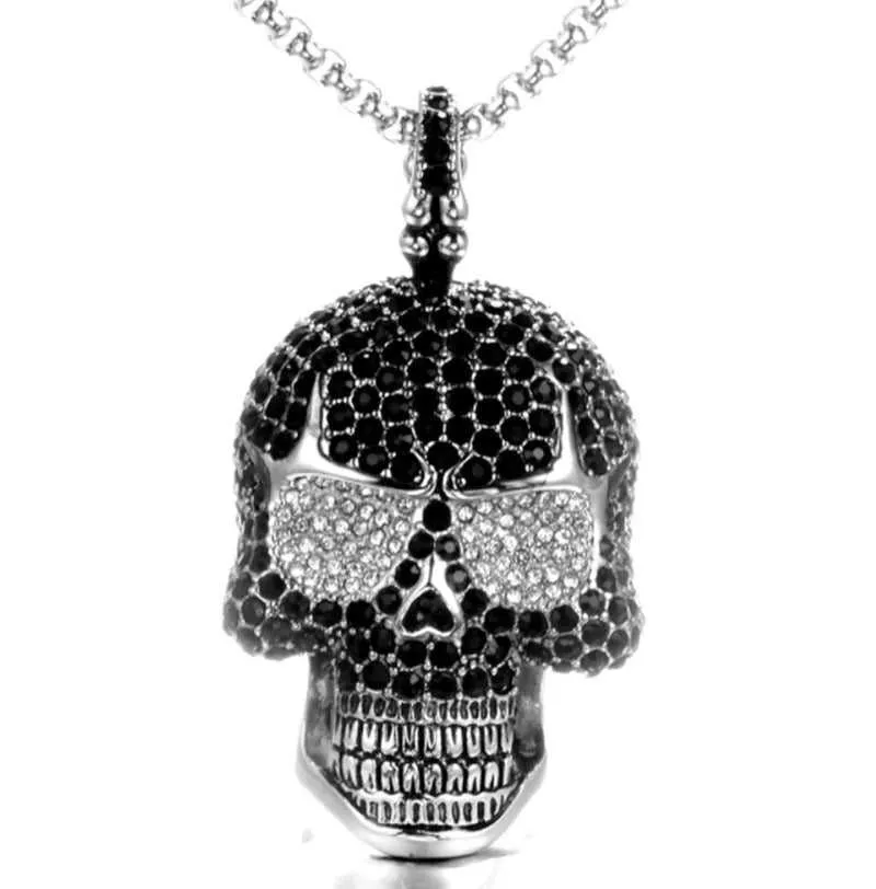 Cycolinks Full Zircon Skull Necklace