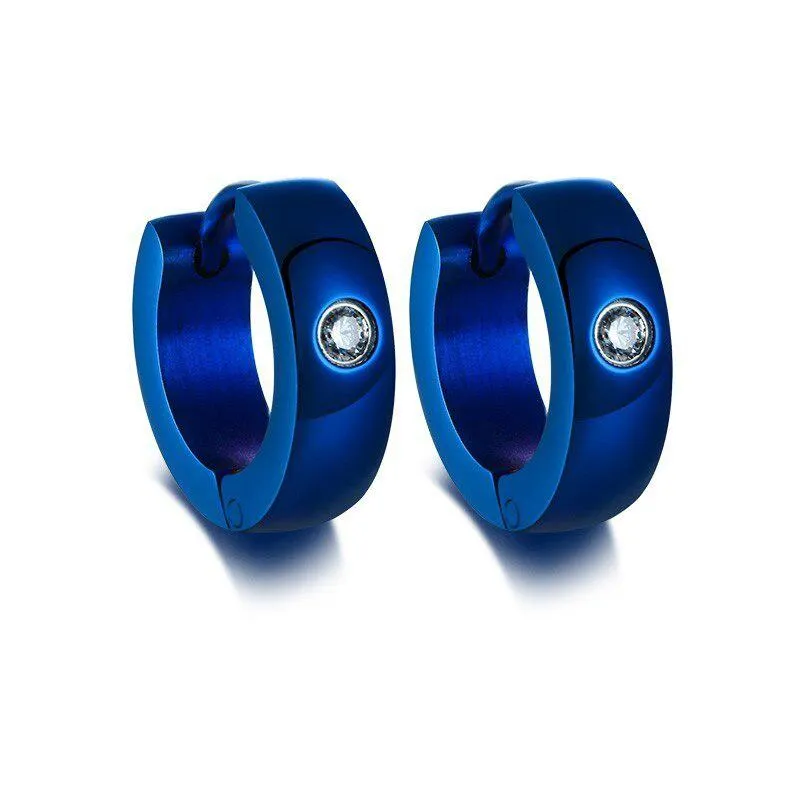 Cycolinks Hoop Earrings with CZ Stone