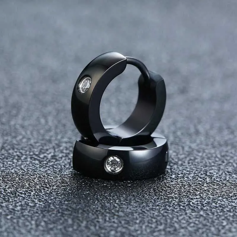 Cycolinks Hoop Earrings with CZ Stone
