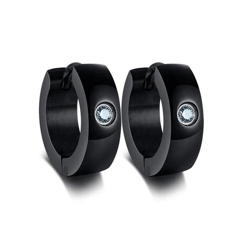 Cycolinks Hoop Earrings with CZ Stone