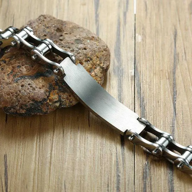 Cycolinks Personalised Mens Bike Bracelet