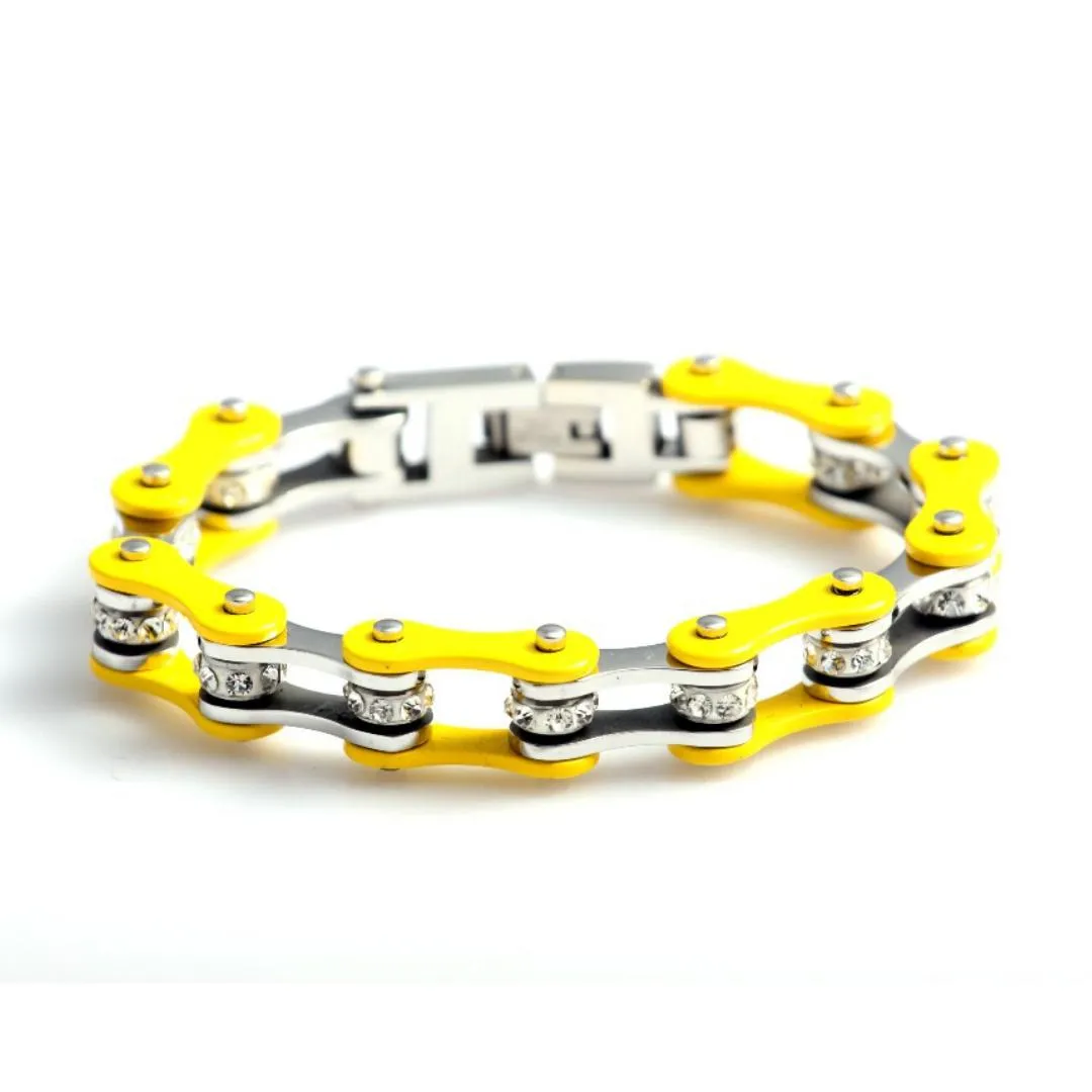 Cycolinks Yellow Crystal Bracelet