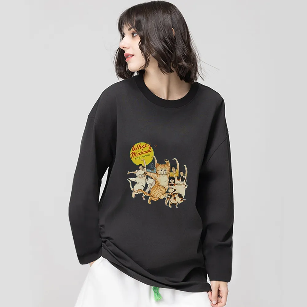 Dancing Cat Long Sleeve Shirt