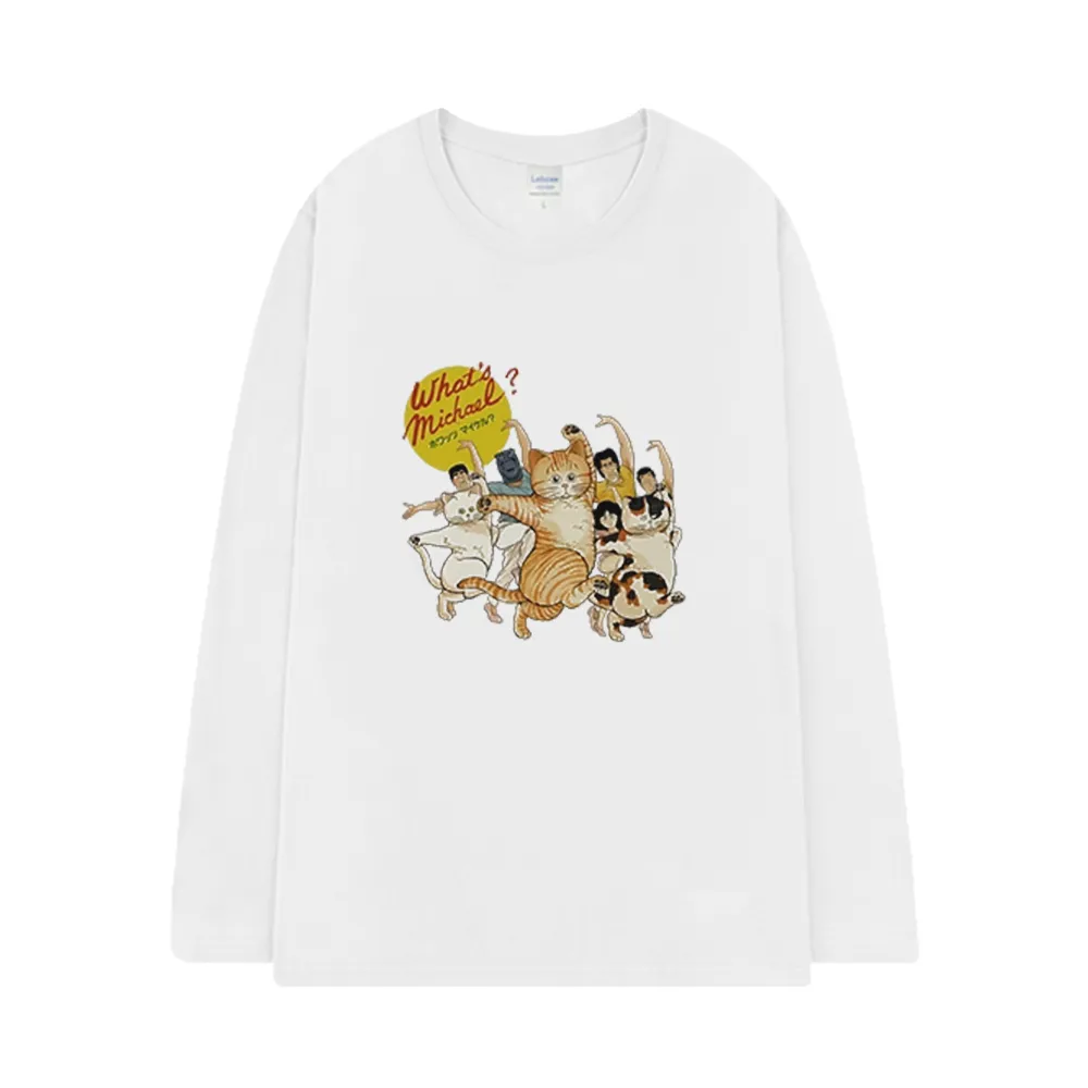 Dancing Cat Long Sleeve Shirt