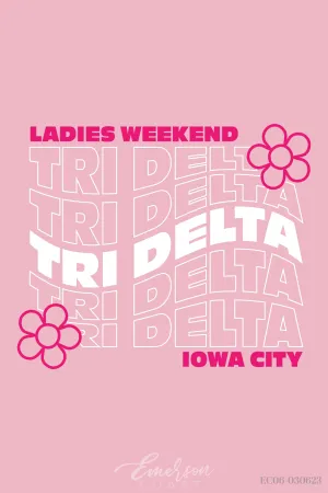 Delta Delta Delta University of Iowa Mom's Day Redesign T-Shirt