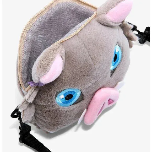 Demon slayer inosuke mini plush bag
