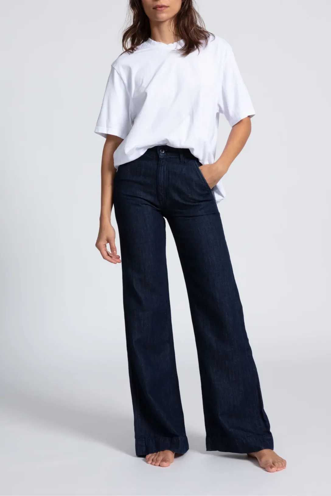 Denim Trouser Indigo Linen
