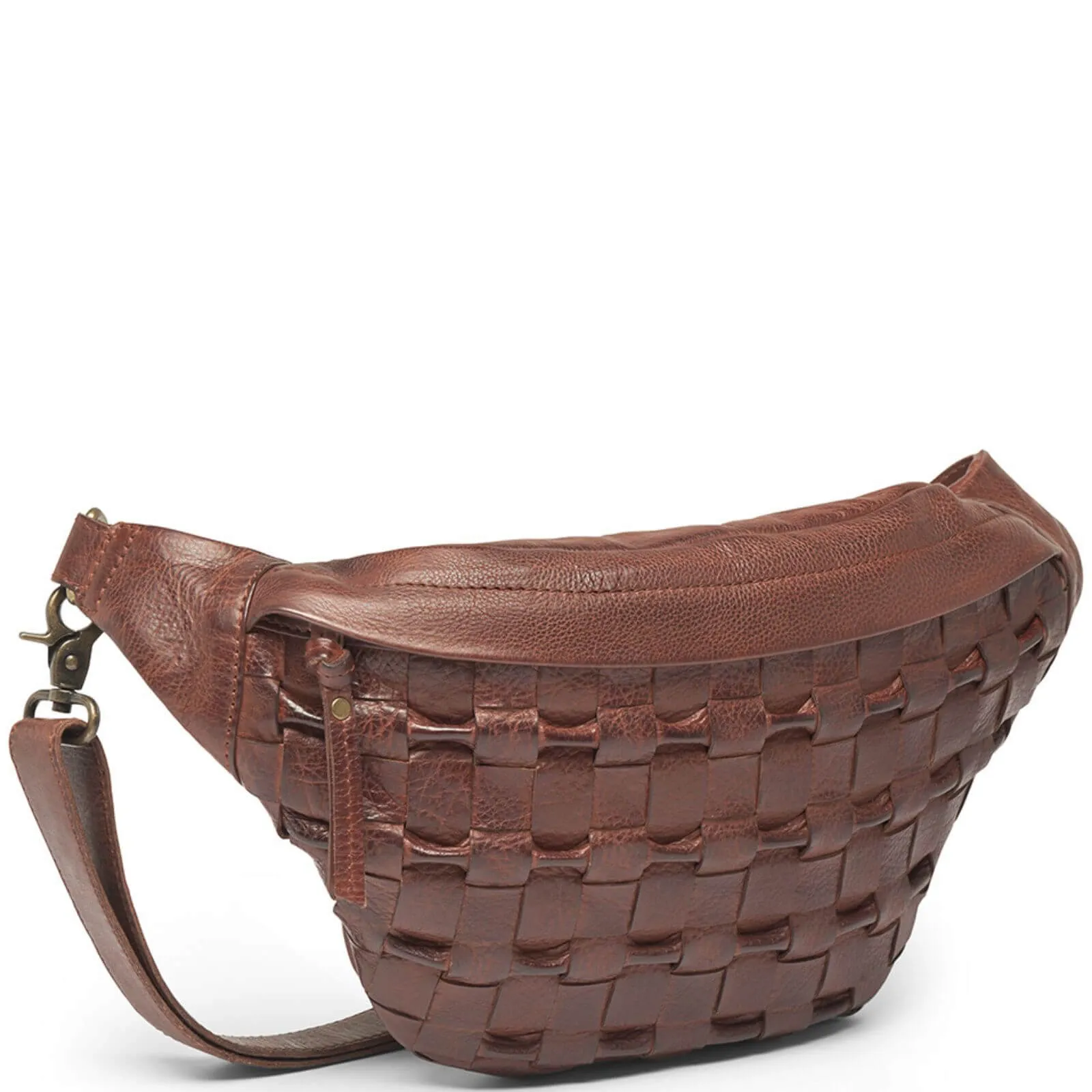 Depeche Brown Leather Bumbag/Sling Bag