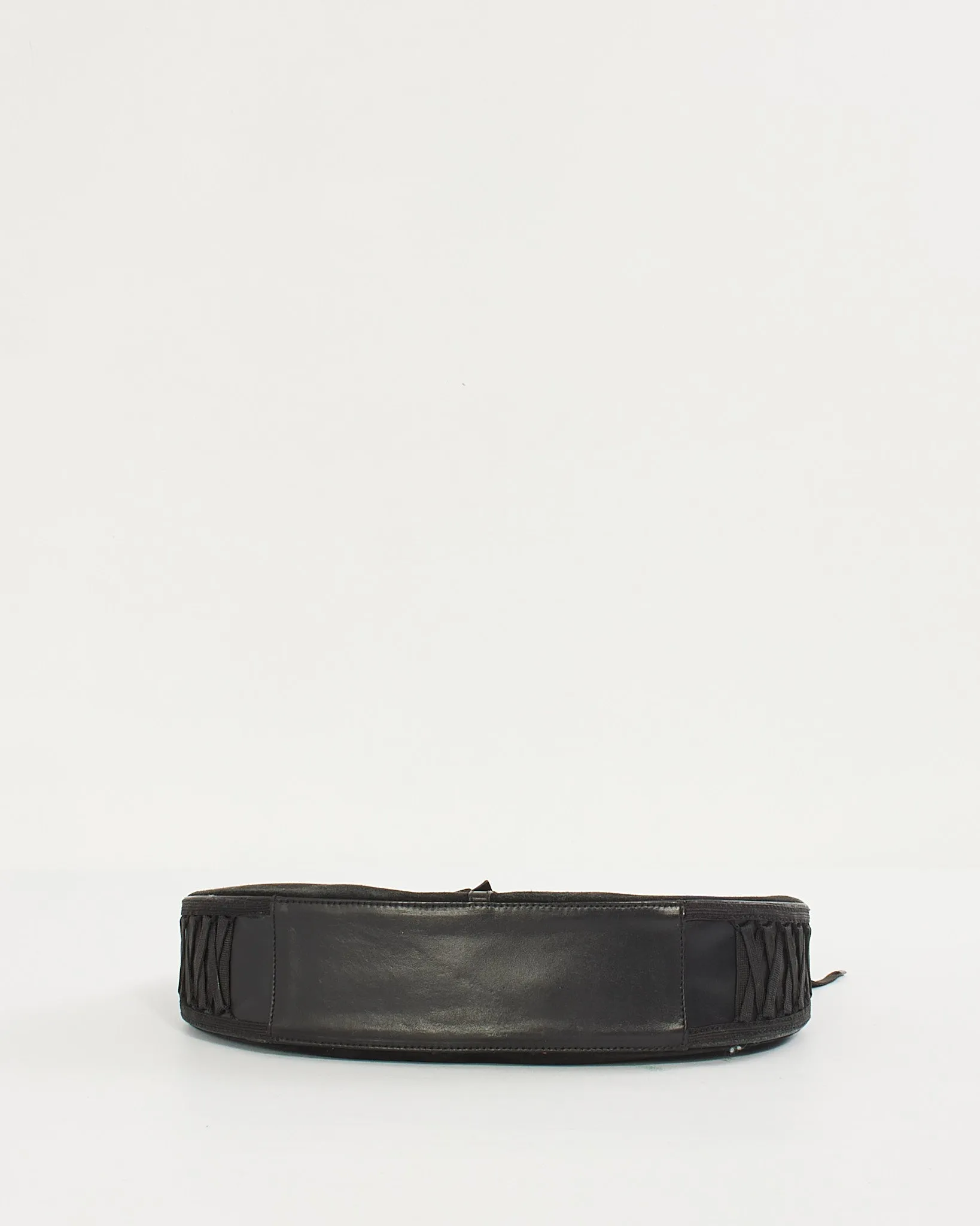 Dior Black Suede Corset Shoulder Bag