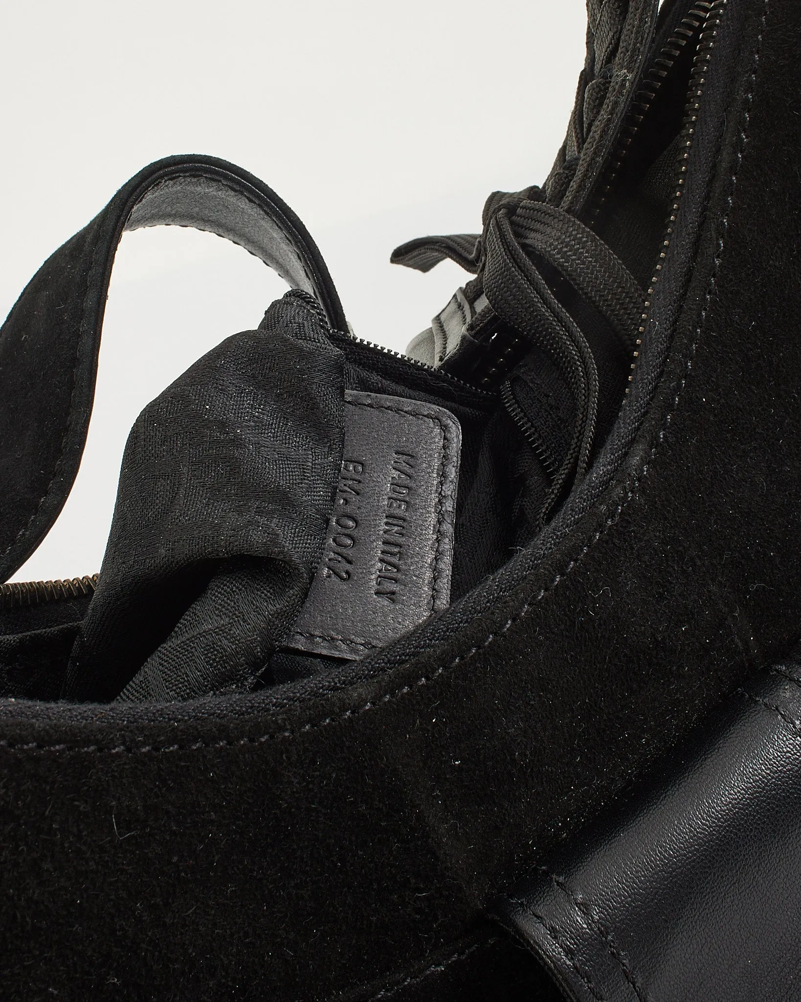 Dior Black Suede Corset Shoulder Bag