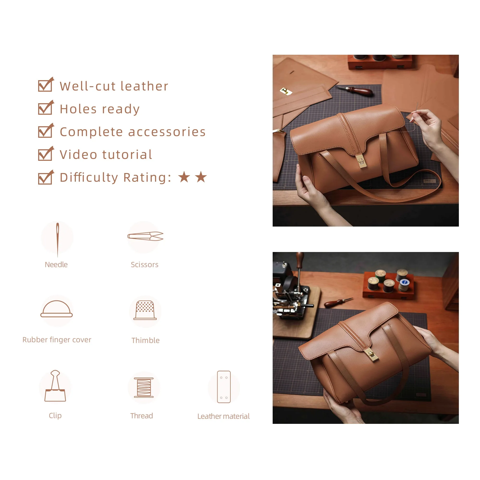 DIY Bag Kits - Soft Armpit Bag-Large Size