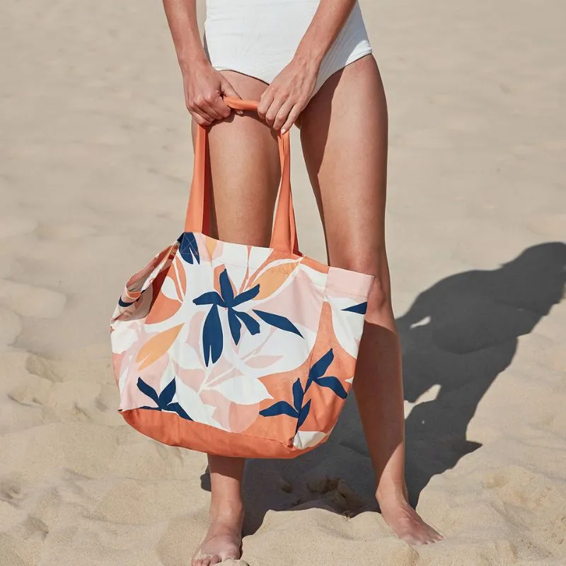 Dock & Bay Foldaway Tote Bag - Terracotta Tropics