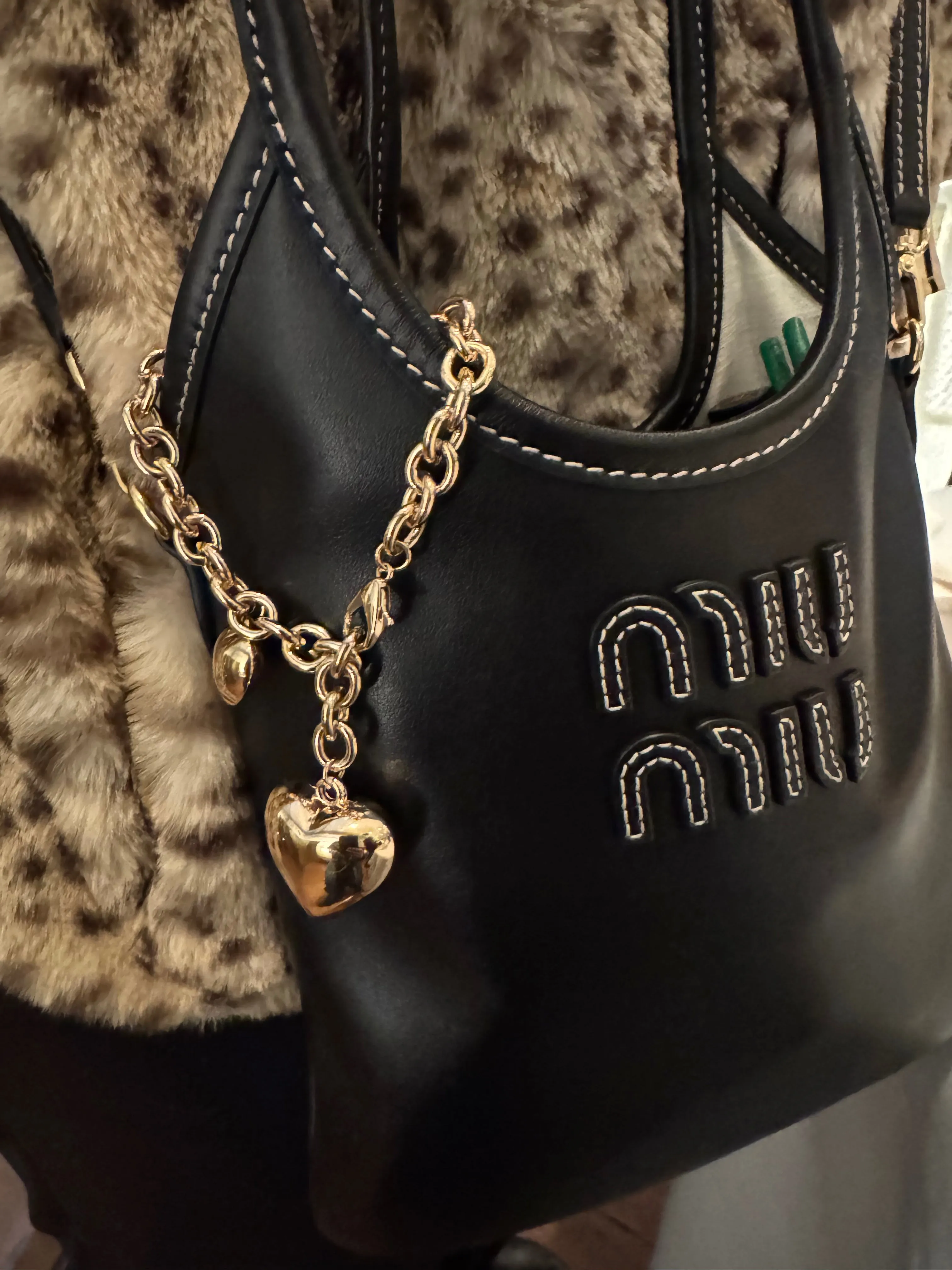 Double Heart Bag Bracelet