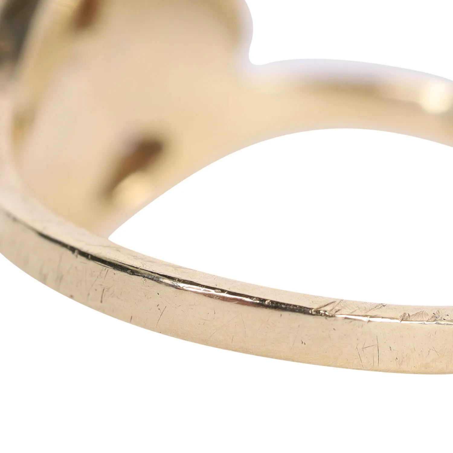 Double Pearl Ring 10KT Size 6.5 (Authentic Pre-Owned)