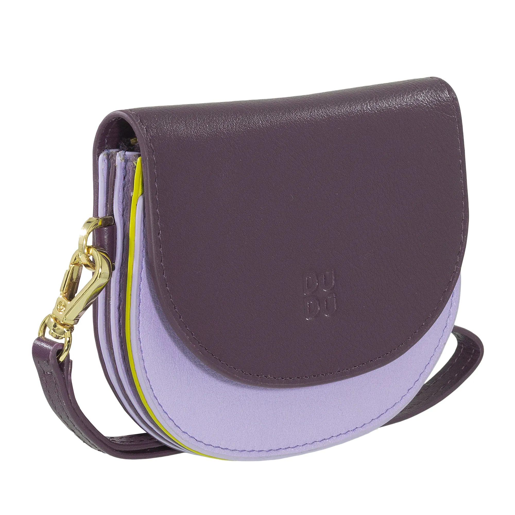 DUDU Women's Wall Wallet Wallet, Small Colorful Portfolio Portamonete Carter Banknotes with Laccetto